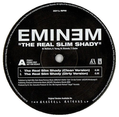 Eminem The Real Slim Shady UK Promo 12